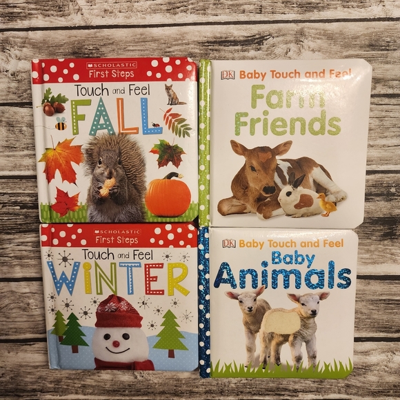 Touch & Feel Books set of 4 - Picture 1 of 2